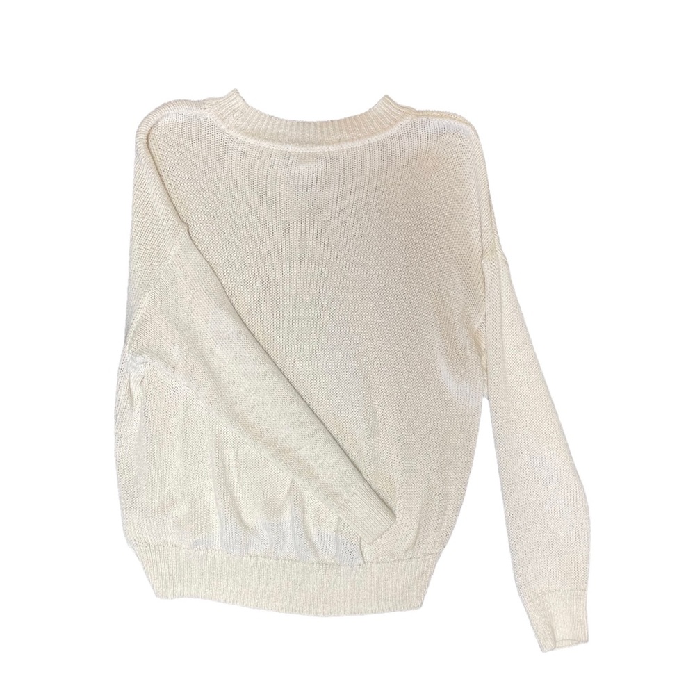 H&M | Basic Knit Sweater White Cream